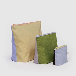Baggu Baggu Go Pouch Set Pastels Colorblock