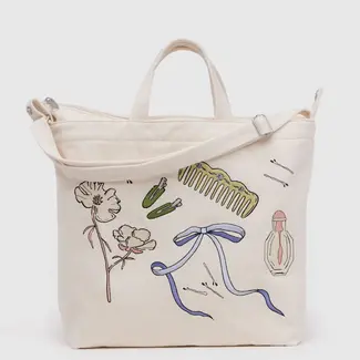 Baggu Baggu Horizontal Zip Duck Bag Get Ready With Me Embroidered