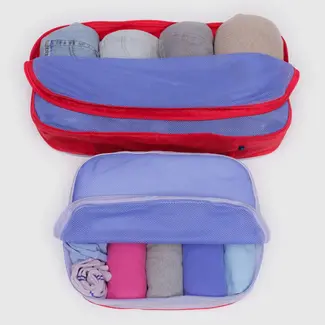Baggu Baggu Large Packing Cube Set Mesh Berry Mix