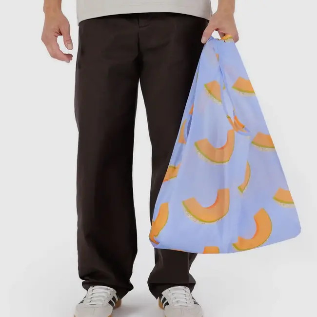 Baggu Reusable Bag Standard Cantaloupe Blue