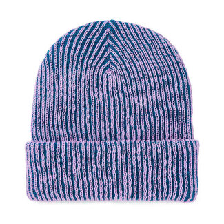 Verloop Verloop Simple Rib Beanie Teal Lilac