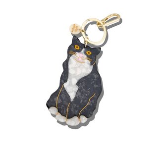 Solar Eclipse Solar Eclipse Tuxedo Cat Bag Charm + Keychain