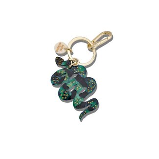 Solar Eclipse Solar Eclipse Green Snake Bag Charm + Keychain