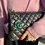 Solar Eclipse Green Snake Bag Charm + Keychain