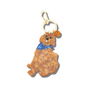 Solar Eclipse Solar Eclipse Goldendoodle Bag Charm + Keychain