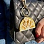 Solar Eclipse  Lemon Citrus Slice Bag Charm + Keychain