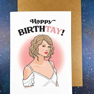 The Red Swan Shop Taylor Swift Birthday Greeting Card
