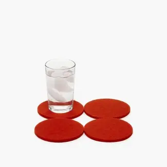 Graf & Lantz Graf & Lantz Coaster Round 4 pack Orange