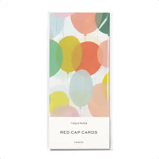 Red Cap Cards Tissue Paper Birthday Balloons
