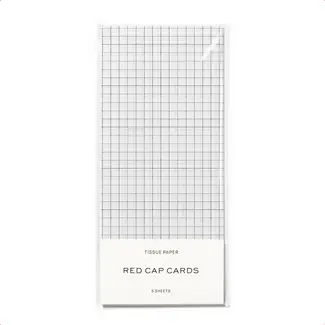Red Cap Cards Tissue Paper Grid