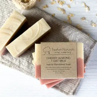 Treefort Naturals Cherry Almond + Oat Milk Soap * Limited