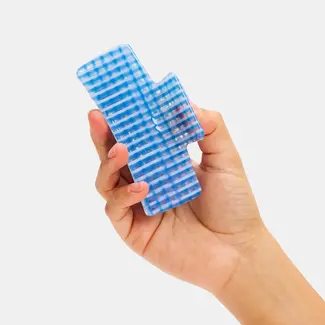 Chunks Chunks Box Claw in Blue Lattice