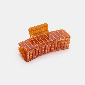 Chunks Chunks Box Claw in Caramel Plaid