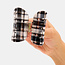 Chunks Juno Claw in Black + White Plaid