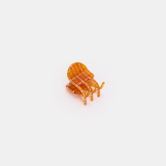 Chunks Mini Claw in Caramel Plaid