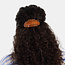 Chunks Oval Barrette in Caramel Plaid