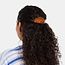 Chunks Oval Barrette in Caramel Plaid