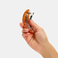 Chunks Oval Barrette in Caramel Plaid