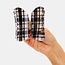 Chunks Suki Claw in Black + White Plaid