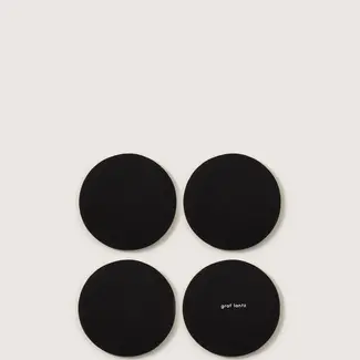 Graf & Lantz Graf & Lantz Coaster Round 4 pack Black