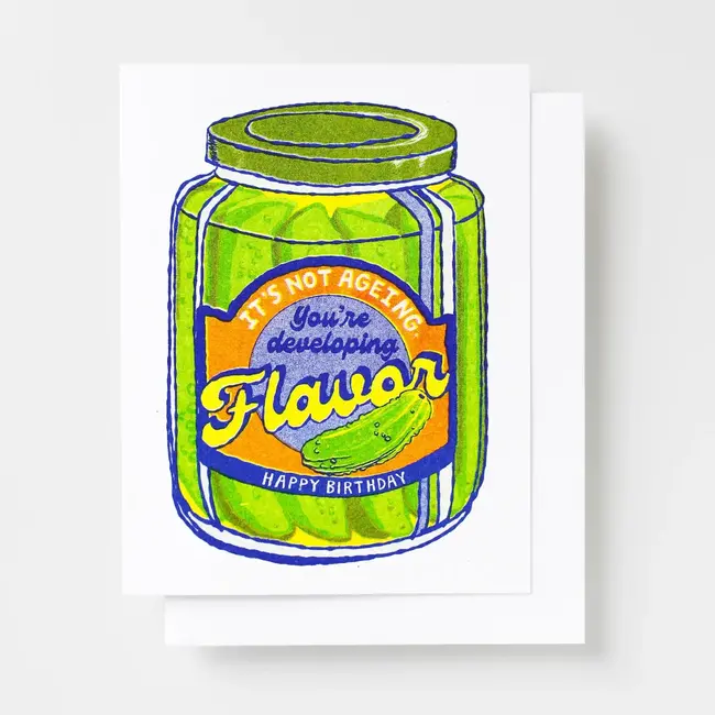 Pickle Developing Flavor Risograph Happy Birthday