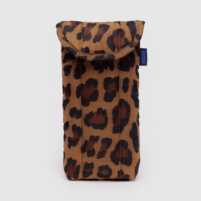 Baggu Puffy Glasses Sleeve Leopard