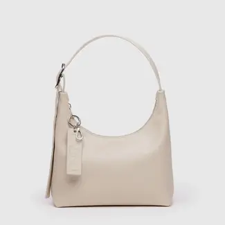 Baggu Baggu Mini Recycled Leather Shoulder Bag Stone