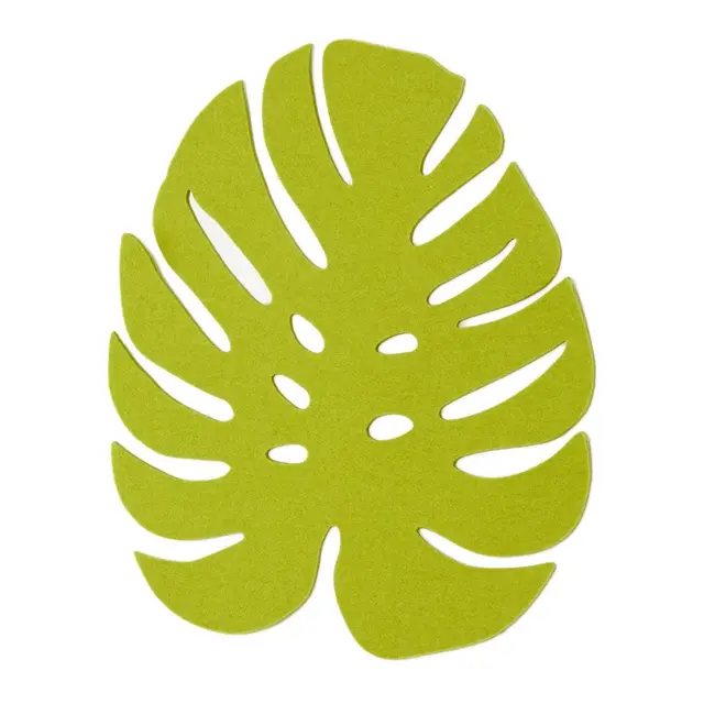 Graf & Lantz Felt Monstera Trivet Pistachio Large