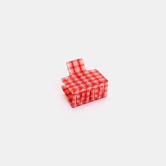 Chunks Chunks Midi Box Claw in Red Plaid