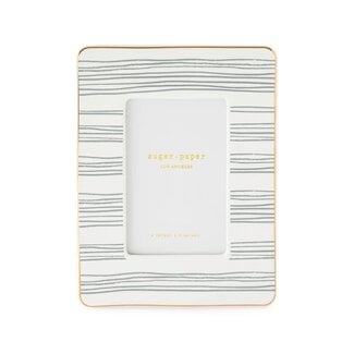 Sugar Paper Picture Frame, Slate Stripe
