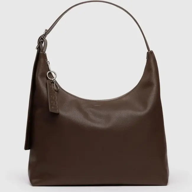 Baggu Recycled Leather Shoulder Bag Brown