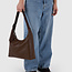 Baggu Recycled Leather Shoulder Bag Brown