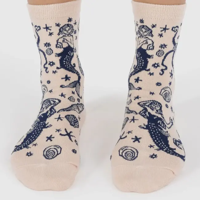 Baggu Crew Socks Mermaid