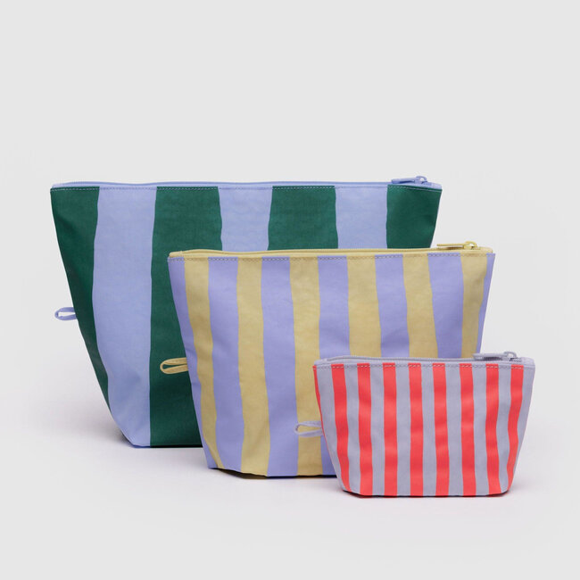 Baggu Go Pouch Set Painted Stripe