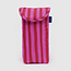 Baggu Puffy Glasses Sleeve Pink & Red Painted Stripe