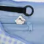 Baggu Medium 47" Nylon Crescent Bag Light Blue Gingham