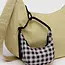 Baggu Bag Charm Crescent Black & White GIngham