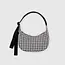 Baggu Small 51" Nylon Crescent Bag Black & White Gingham