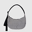Baggu Medium 47" Nylon Crescent Bag Black & White Gingham