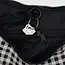 Baggu Medium 47" Nylon Crescent Bag Black & White Gingham