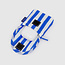 Baggu Puffy Earbuds Case Blue Painted Stripe
