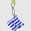 Baggu Puffy Earbuds Case Blue Painted Stripe