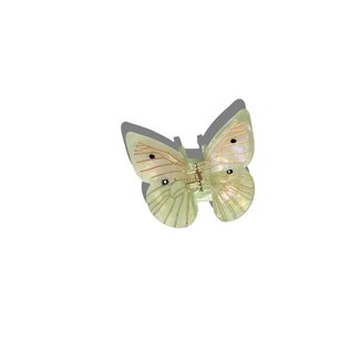 Solar Eclipse Solar Eclipse Green White Cabbage Butterfly Hair Claw