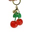 Rainbow Unicorn Cherries Keychain Bag Charm