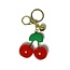 Rainbow Unicorn Cherries Keychain Bag Charm