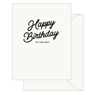 Sugar Paper Black Script Happy Birthday