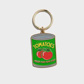 Brittany Paige Tomato Can Enamel Keychain