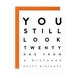 Central 23 Cards You Still Look 21 from A Distance Funny Birthday