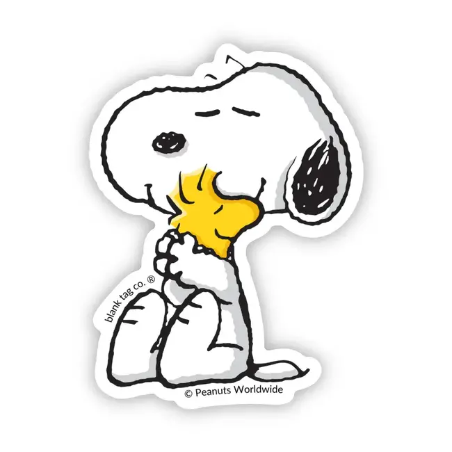 Peanuts® Snoopy Hugging Woodstock Sticker