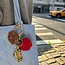 Solar Eclipse Taxicab Bag Charm + Keychain